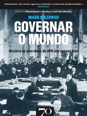cover image of Governar o Mundo--História de uma ideia